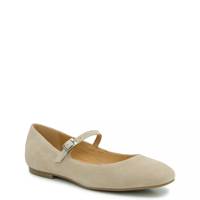 Women's Sillani Mary Jane Flat Taupe Suede view
