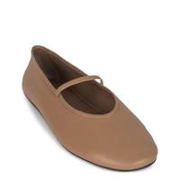 Women's Dancerina Ballet Flat DARK BEIGE view