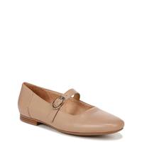 Women's Kelly Wide Width Mary Jane Flat CREME BRULEE LEATHER view