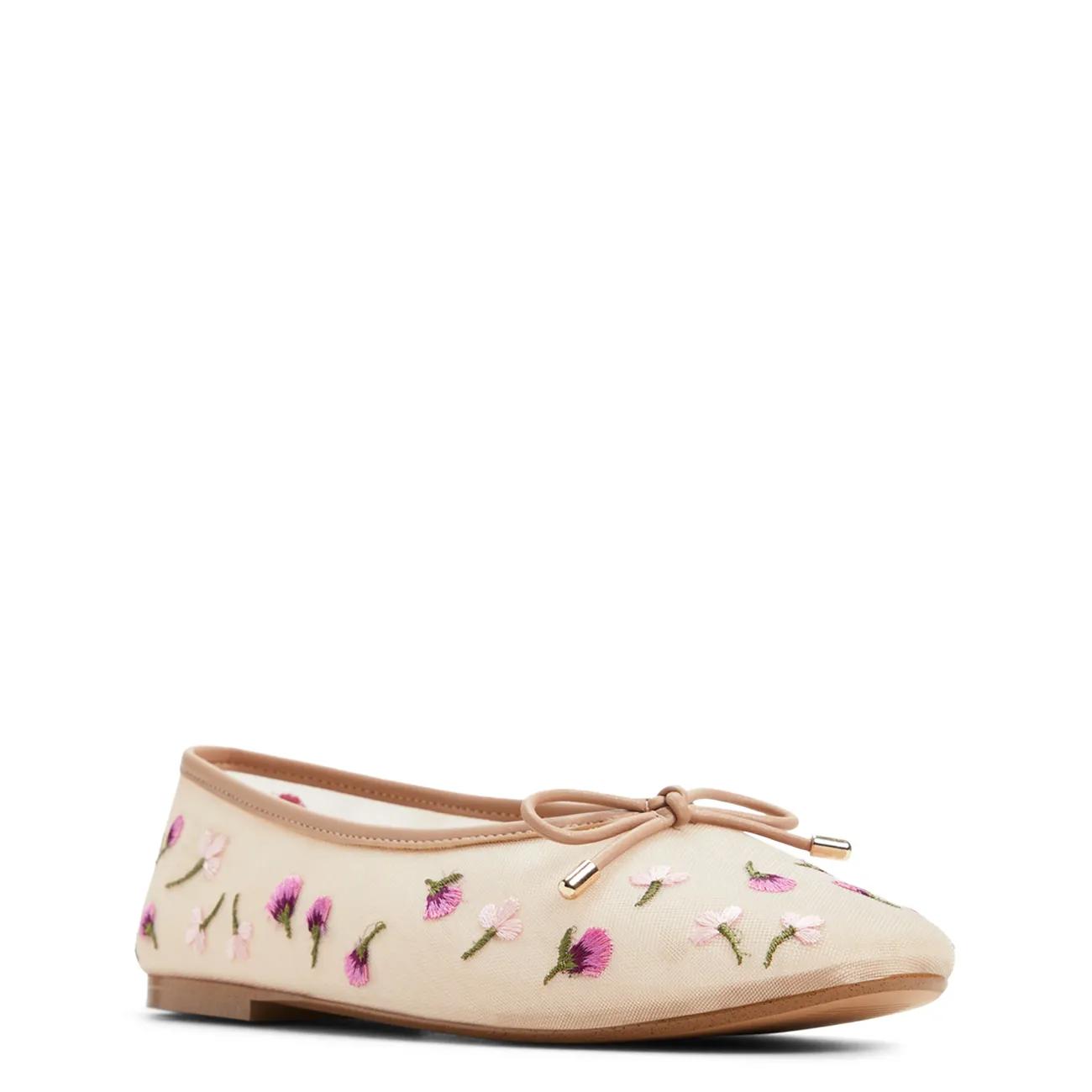 Aldo Womens' Joselie Embroidered Wildflower Ballet Flat | The Shoe Co.