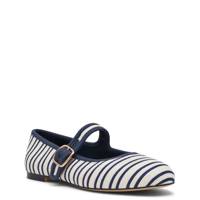 Dory Ballet Flat NAVY/WHITE SATIN view