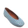 Women's Willow Woven Ballet Flat ASHLEY BLUE LEATHER view