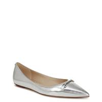 Women's Nori Ballet Flat SILVER LEATHER view