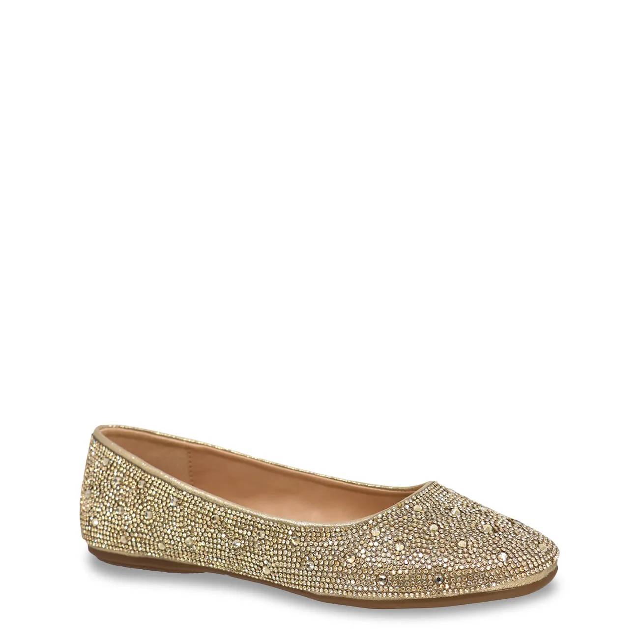 Kelly & Katie Women's Julia-01 Rhinestone Ballet Flat