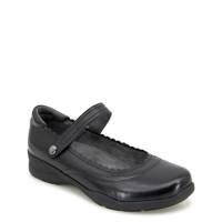 Women's Tess Mary Jane Flat BLACK LEATHER view