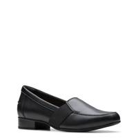 Women's Juliet Beat Wide Width Loafer BLACK LEATHER WIDE view