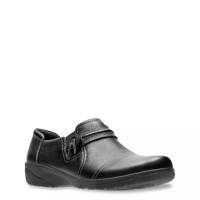 Women's Cheyn Madi Slip-On BLACK LEATHER WIDE view