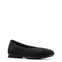 Women's Jazmynn Gem Ballet Flat BLACK SUEDE view