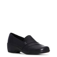 Women's May Marigold Slip-On BLACK LEATHER WIDE view