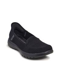 Women's On The Go Hands Free Slip-Ins Wide Width Slip-On Sneaker Black Wide view