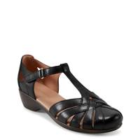 Women's Darlyn Fisherman Leather Wide Width Sandal BLACK LEATHER WIDE view