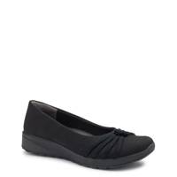 Women's Gaines Wide Width Wedge Slip-On BLACK view