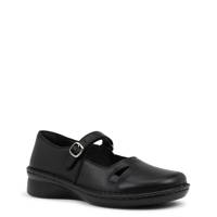 Women's Looper Wide Width Mary Jane BLACK LEATHER view
