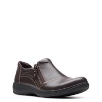 Women's Carleigh Ray Slip-On DARK BROWN LEATHER WIDE view