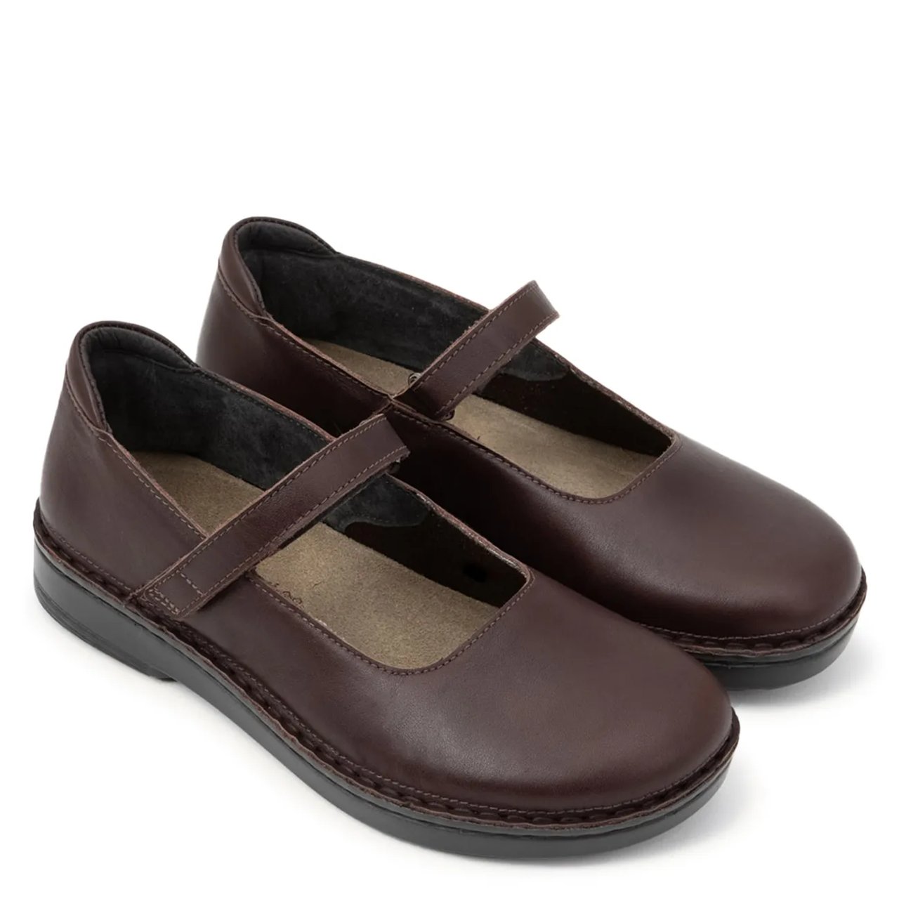 Women's Martinos Wide Width Mary Jane Flat