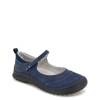 Women's Ezra Mary Jane Flat Shoe DARK DENIM LEATHER view