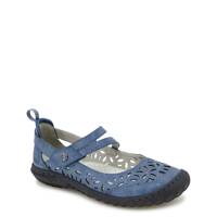 Women’s Bellerose Enco Wide Width Flat Shoe DENIM WIDE view