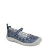 Women's Anne Mary Jane Flat Navy Shimmer Wide view