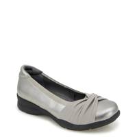 Women's Tara Flat GUNMETAL LEATHER view