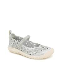 Women's Anne Mary Jane Flat Silver Shimmer view
