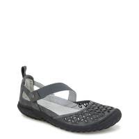 Women's Bianca Flat CHARCOAL WIDE view