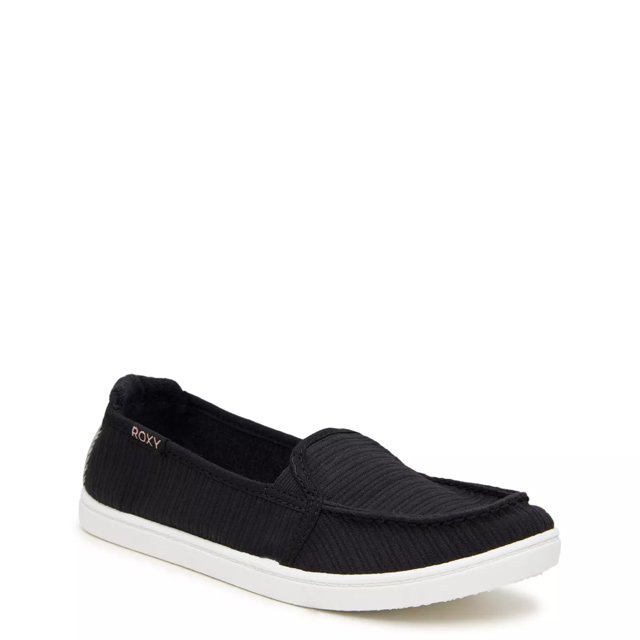 ROXY Minnow Plus – Scarpa Slip-on Donna In Pelle Nera – Modello ARJS600548-BL0