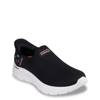 Women's Hands Free Slip Ins Go Walk Flex Sunset Stretch Slip On Sneaker BLACK/PINK view