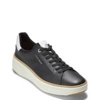 Women's Grandpro Topspin Leather Sneaker BLACK LEATHER view