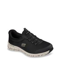 Women's Glide-Step Glistened Sneaker BLACK/NATURAL view