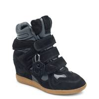 Women's Mavis Wedge High-Top Sneaker BLACK view