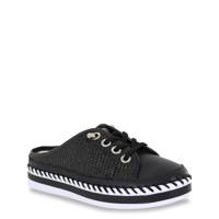 Women's Jive Weave Slide Sneaker BLACK LEATHER view