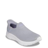 Women's Hands Free Slip Ins Go Walk Flex Sunset Stretch Slip On Sneaker GREY/LAVENDER view