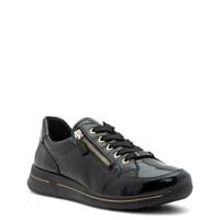 Women's Oleanna Wide Width Sneaker BLACK PATENT LEATHER view