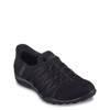Women's Hands Free Slip-Ins Relaxed Fit Breathe-Easy Roll-With-Me Wide Width Sneaker Black Wide view