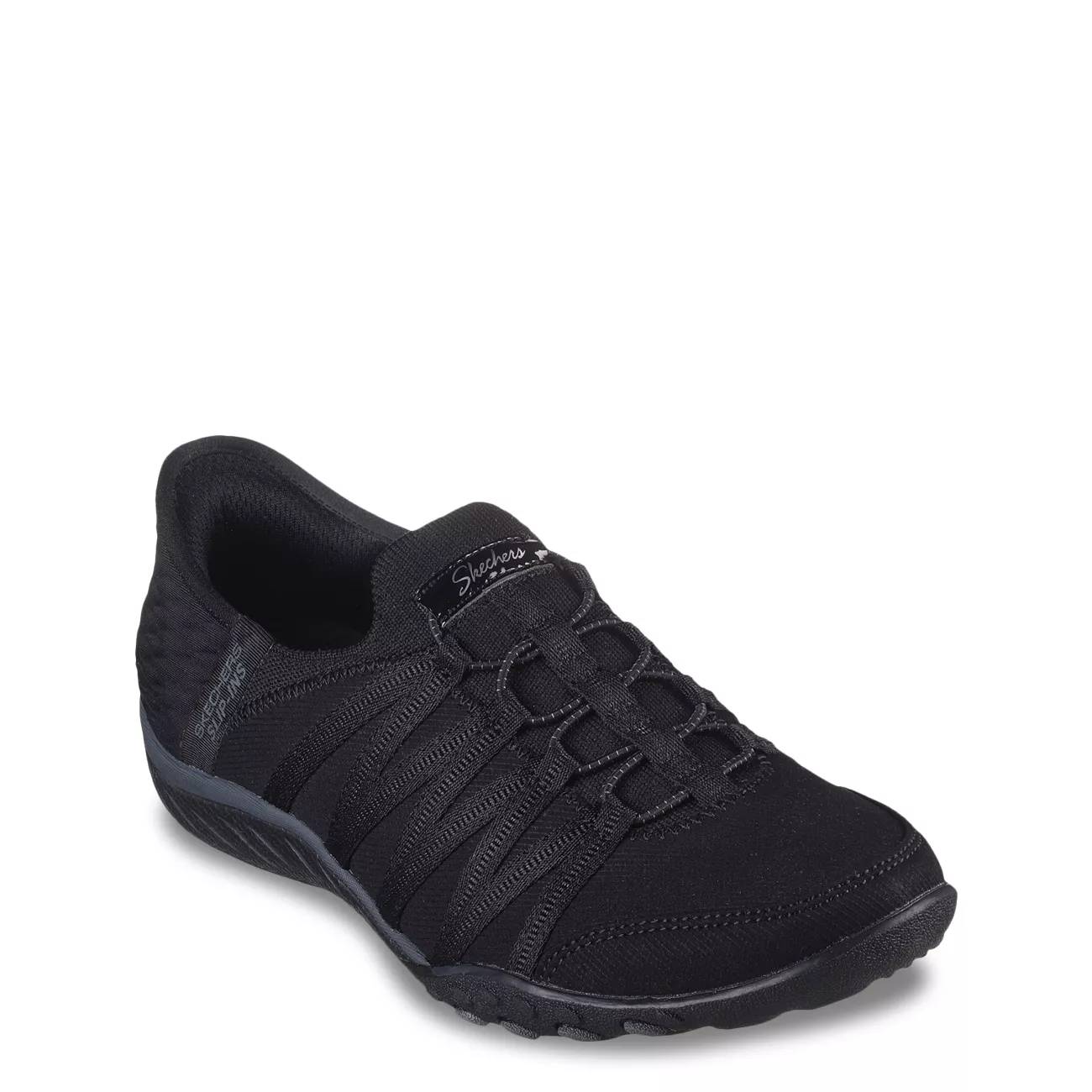 Skechers Women's Hands Free Slip-Ins Relaxed Fit Breathe-Easy Roll-With-Me Wide Width Sneaker