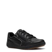 Women's Bryianne Dazz Wide Width Sneaker BLACK LEATHER WIDE view