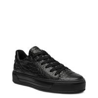 Women's Carol Wide Width Sneaker BLACK/NUTS LEATHER view