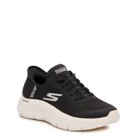 Women's GO Walk Flex Grand Entry Slip-On Sneaker BLACK/WHITE view
