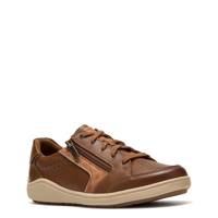 Women's Bryianne Dazz Wide Width Sneaker DARK TAN LEATHER WIDE view