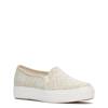 Women's Triple Decker Diamond Woven Jute Shoe NEUTRAL view