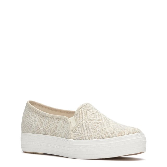 Women's Triple Decker Diamond Woven Jute Shoe