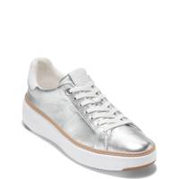Women's Grandpro Topspin Leather Sneaker SILVER view