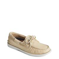 Women's Authentic Original Two-Tone Boat Shoe WHITE LEATHER view