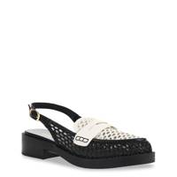 Women's Painted Slingback Loafer Mule BONE BLACK view