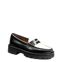 Women's Whitney Super Lug Weejuns Loafer BLACK/WHITE view