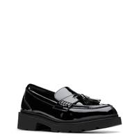 Women's Lauryl Tassel Loafer Black Patent Synthetic Wide view
