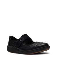 Women's Bryianne Haven Wide Width Mary Jane Sneaker BLACK LEATHER WIDE view