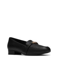 Women's Juliet Teagan Wide Width Loafer BLACK LEATHER WIDE view