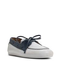 Women's Shelly Boat Shoe Loafer WHITE/NAVY view