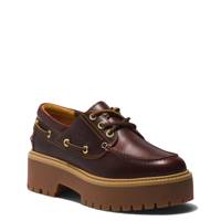 Women's Stone Street Boat Shoe BURGENDY LEATHER view